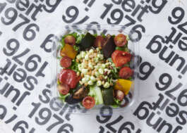 Salat mit Mozzarella und Grillgemüse 